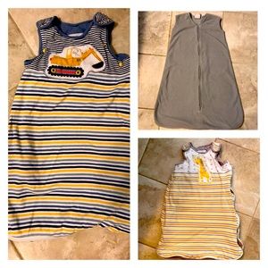 Set of three sleep sacks